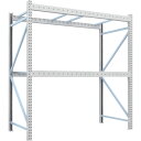 TRUSCO 重量パレットラック2トン2300×1100×H2500 2段 単体 (品番:2D-25B23-11-2)(注番4591976)・(送料別途見積り,...