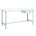 TRUSCO 軽荷重立作業台(300kg)HAE型 1800X750XH900 1段引出付 ホワイト色 (品番:HRAE-1800F1-W)(注番4670396...