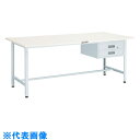 TRUSCO 軽荷重作業台(300kg)AE型 1800X750XH740 2段引出付 ホワイト色 (品番:RAE-1800F2-W)(注番4672054)・(法人・事業所限定,直送元)(3)