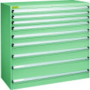 TRUSCO VE13S型キャビネット 1300X550XH1200 引出9段 (品番:VE13S-1201)(注番4790073)・(法人・事業所限定,直送元...