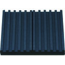 TRUSCO 防振パット 耐熱・耐油性 ミニシートタイプ 50×50 厚み10mm 合成ゴム (品番:OHS-10-50CR)(注番4843291)