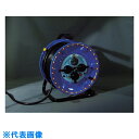 NICHIDO 電工ドラム 防雨型LEDラインドラム 赤 過負荷漏電保護兼用 30m (品番:NPWL-EK33-R)(注番4866223)