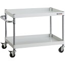 TRUSCO ツールワゴン フェニックスワゴン 省音 750X500XH600 2段 ホワイト (品番:PEW-672C-W)(注番4882652)・(送料別途...
