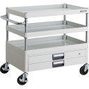 TRUSCO ツールワゴン フェニックスワゴン 省音 750X500XH740 2段引出付 ホワイト (品番:PEW-773X-W)(注番4883756)・(送料別途見積り,法人・事業所限定)【大型】(4)