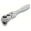 TONE コンパクト首振ラチェットハンドル 歯数72枚 差込角9.5mm 全長122mm (品番:RH3FCH)(注番4958357)(4)
