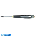 BAHCO グリップドライバー エルゴドライバー -0.5×3.0 軸長75×全長197mm (品番:BE-8020L)(注番4980760)(4)