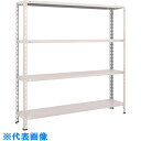 TRUSCO スチールラック 軽量棚 中棚ボルトレス型1500X300X1500 4段 ネオグレー (品番:L55V-14-NG)(注番5038243)・(送料別途見積り,法人・事業所限定)【大型】