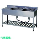 アズマ 二槽水切シンクBG無ホース付左シンク 1800×600×800 (品番:HPMC2-1800-L)(注番5110475)・(法人・事業所限定,直送元)