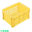 ヒシ SB型コンテナ(メッシュタイプ) W365×D270×H168 黄 黄 (品番:SB-12-Y)(注番5116511)