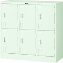 TRUSCO 多人数用ロッカー6人用 900X415XH880 シリンダ錠式 (品番:SHG6A)(注番5208874)・(法人・事業所限定,直送元)(3)