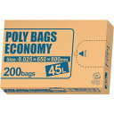 オルディ ポリバッグエコノミーBOXゴミ袋 45L 0.025mm 透明 (品番:PBE-N45-200)(注番5548207)