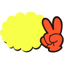 ササガワ POP ゆびPOP 小 無字 1304230 (品番:13-4230)(注番5807144)・(送料別途見積り,法人・事業所限定,取寄)
