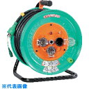 □NICHIDO 電工ドラム 防雨防塵型100Vドラム アース付 30m SVCT 3.5×3 (品番:NW-E33F)(注番7307152)・(法人・事業所限...