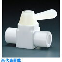 フロンケミカル フッ素樹脂(PTFE)二方ボールバルブ RC1/2 パーフロ (品番:NR0001-007)(注番7343965)・(送料別途見積り,法人・事業...