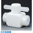 フロンケミカル フッ素樹脂(PTFE)メス三方バルブ圧入型 RC3/4 (品番:NR0007-004)(注番7344198)・(送料別途見積り,法人・事業所限定...