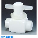 フロンケミカル フッ素樹脂(PTFE)メス二方パネル付バルブ圧入型 RC1/2 (品番:NR0010-003)(注番7344309)・(送料別途見積り,法人・事...