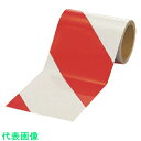 ユニット 反射トラテープ赤/白 ポリエステル樹脂フィルム 150mm幅×10m (品番:374-13)(注番7395167)(4)