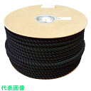 ユタカメイク ポリエステルロープ ドラム巻 12φ×100m 黒 (品番:PRS-61)(注番7541376)