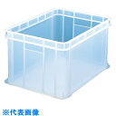TRUSCO S型透明コンテナ 36L 透明ブルー (品番:S-36B)(注番7595905)