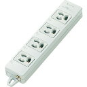Panasonic OAタップ 接地15A抜け止め形 4個口 コードなし グレー (品番:WCH2404HP)(注番7621761)