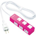 Panasonic 延長コード ザ・タップZ 3個口 2mコード付 ピンク (品番:WHS2523NP)(注番7622538)