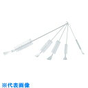 TRUSCO 理化学ブラシ 注射器用 ナイロン毛 ステンレス柄20cc用 (品番:TBS-S20N)(注番7656408)