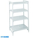 CAMBRO 固定基本ユニット カムシェルビングプレミアムシェルフ ベンチ型4段 1220×610×1830mm (品番:CPU244872V4)(注番7685882)・(送料別途見積り,法人・事業所限定)【大型】