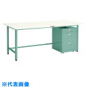 TRUSCO 軽荷重作業台(300kg)AE型 1200X750XH740 3段キャビネット付 ホワイト色 (品番:AE-1200UDC111-W)(注番7701489)・(法人・事業所限定,直送元)(3)