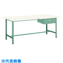 TRUSCO 軽荷重作業台(300kg)AE型 900X600XH740 1段引出付 ダークグレー色 (品番:RAE-0960F1-DG)(注番7702442)...
