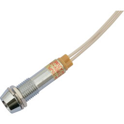 サカズメ　LED表示灯　DA－10JPL　（AC／DC200V接続）Φ10　白 （品番:DA-10JPL-AC/DC200V-W）（注番7887744）・（送料別途見積り,法人・事業所限定,取寄）