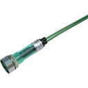 サカズメ LED表示灯 DA-10ML-1 (AC/DC100V接続)Φ10緑 (品番:DA-10ML-1-AC/DC100V-G)(注番7887761)・(送料別途見積り,法人・事業所限定,取寄)