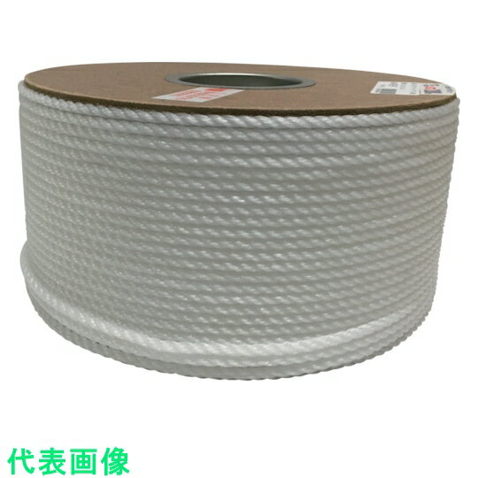 ユタカメイク ポリエチレンロープドラム巻 5mm×200m ホワイト (品番:PRE-97)(注番7947887)