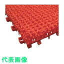 ■ミヅシマ ジョイント人工芝生 本体 300mmX300mm 赤 (品番:440-003-R)(注番8020754)・(送料別途見積り,法人・事業所限定,直送)
