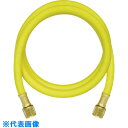 アサダ 3/8 チャージングホースプラス2 2200cm 黄 (品番:Y14675)(注番8067876)・(法人・事業所限定,直送元)