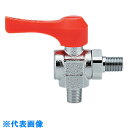 □カクダイ アングル型ミニチュアボールバルブ (品番:651-951-10)(注番8074797)・(送料別途見積り,法人・事業所限定,取寄)