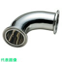 フジトク サニタリーヘルールエルボ 3S ステンレス (品番:ZEL-F-3S)(注番8106533)・(送料別途見積り,法人・事業所限定,取寄)