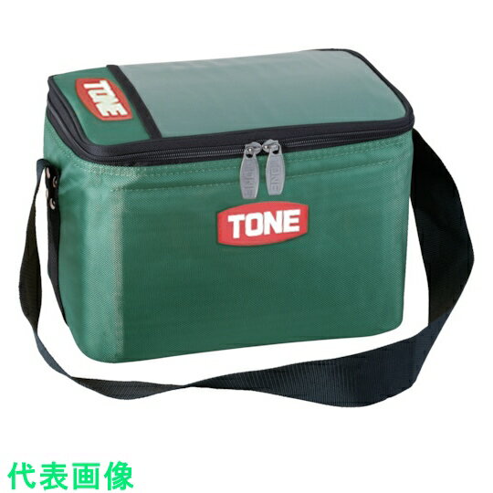 TONE　ツールバッグ　ボルトバッグ　緑色　幅300×奥行200×高さ210mm （品番:BGBB1GR）（注番8109772）