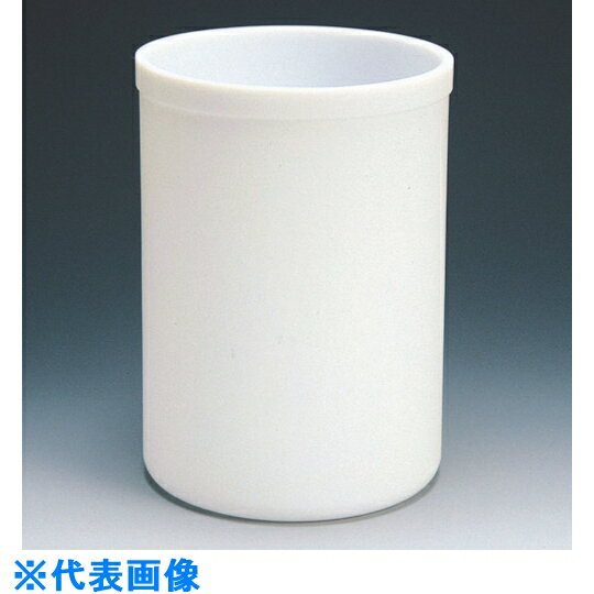 フロンケミカル　フッ素樹脂 （PTFE）　円筒型容器　10L （品番:NR0160-005）（注番8115316）・（送料別途見積り,法人・事業所限定,取寄）