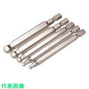 エイト 六角棒ビット テーパーヘッド 対辺8mm 溝13mm 6mmX100単品 (品番:EA-68-6MMX100)(注番8116328)・(送料別途見積り,...