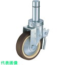 □ハンマー 足場用旋回式ウレタン車輪(ナイロンホイール・ボールベアリング)150mm トータルロック (品番:505SK-UB150)(注番8141536)・(送料別途見積り,法人・事業所限定,取寄)(4)