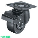 □ハンマー 低床重荷重用旋回式ナイロン車輪(ボールベアリング)65mm SP付 本体:黒色 (品番:5451S-NRB65)(注番8141642)・(送料別途見...