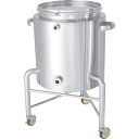 MONOVATE ステンレス片テーパー型バンド式ジャケット容器脚付20L (品番:KTT-CTL-J-L-30)(注番8147152)・(法人・事業所限定,直送...