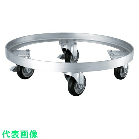 日東　テーパー型容器用専用台車 （SSゴム車） （品番:KM-565H-TP）（注番8147269）・（法人・事業所限定,直送元）