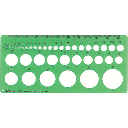 シンワ　テンプレートTA-1E （品番:66002）（注番8163937）