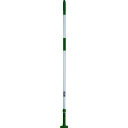 テラモト FXハンドルアルミ柄 1500mm グリーン (品番:CL-374-120-1)(注番8173094)・(送料別途見積り,法人・事業所限定)【大型】