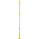 テラモト FXハンドルアルミ柄 1500mm イエロー (品番:CL-374-120-5)(注番8173100)・(送料別途見積り,法人・事業所限定)【大型】