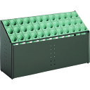 □テラモト シュート式傘立て オブリークアーバン(36本収納)グリーン (品番:UB-285-236-1)(注番8173433)・(送料別途見積り,法人・事業所...