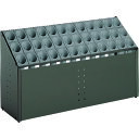 □テラモト シュート式傘立て オブリークアーバン(36本収納)グレー (品番:UB-285-236-6)(注番8173435)・(送料別途見積り,法人・事業所限...
