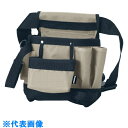 TRUSCO ツールバッグ ツールホルスター 5ポケット ブラック色 (品番:TTH-200-BK)(注番8183258)