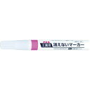 フエキ 工業用消えないマーカー 中字 蛍光ピンク (品番:KGM-10)(注番8185621)